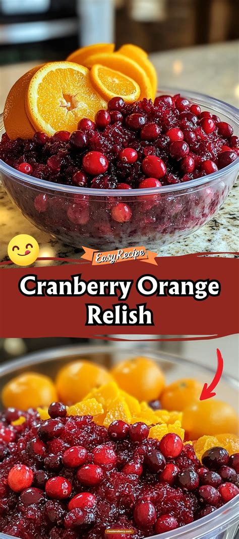 Cranberry orange relish with jello – Artofit