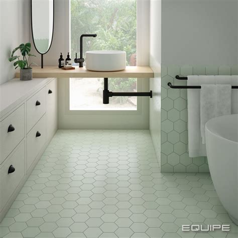 Green Bathroom Floor Tiles