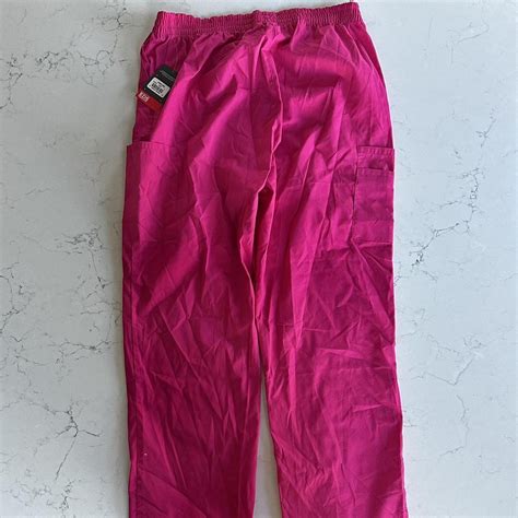 large dickies hot pink scrub pants unworn, new with... - Depop