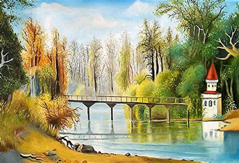 Painting Landscape - Unframed Poster On Paper - Size: 08X12 Inch ...