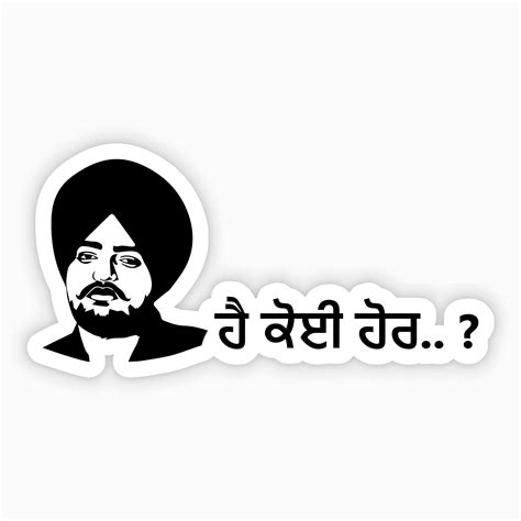 Is there Anyone Else..? Sidhu Moosewala Sticker – sticckiz.com