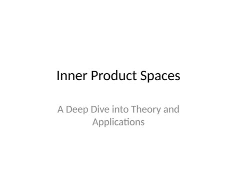 Inner Product Spaces Tutorials 的图像结果