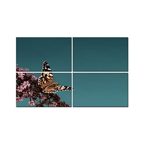 Little Jaipur Butterfly 4 Panel Wall Art Painting with UV Coating 36x24 ...