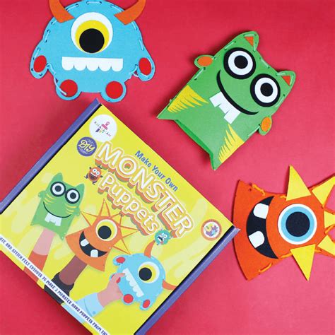 Monster Puppet Craft Kit - DIY Storytelling Toys for Kids 5-10 – Kalakaram