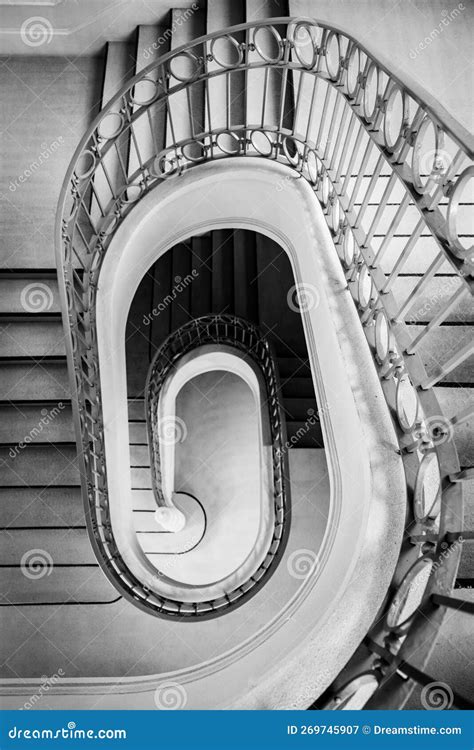 Fine Art Black and White Staircase Spiral Stock Image - Image of ...