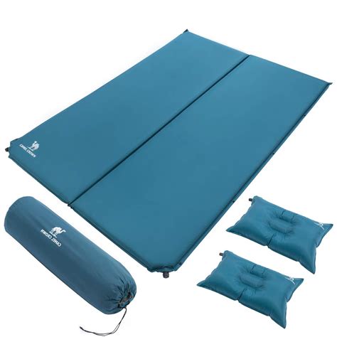 CAMEL CROWN Double Sleeping-Pad Foam Self-Inflating Camping-Mat for ...