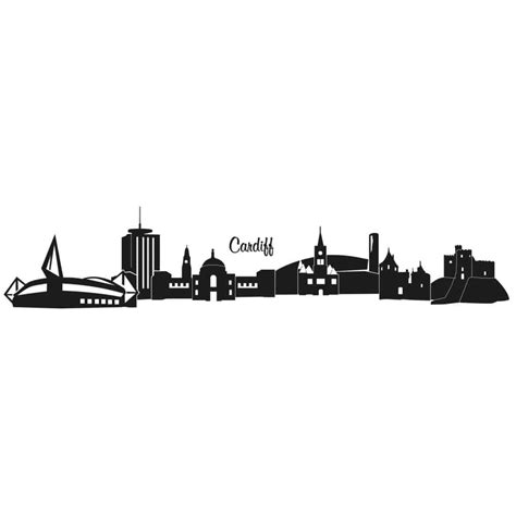 Cardiff Skyline Wall sticker | wall-art.com