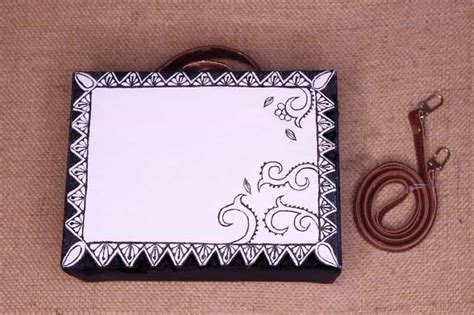 Madhubani Pattern Hand-painted Sling Bag