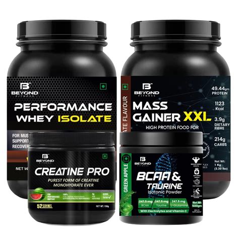 Beyond Fitness Achiever Combo (100% Whey Isolate Protein 1kg+Mass ...