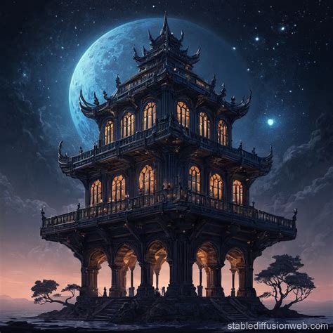 Artistic Structure of All Things Dark Theme | Stable Diffusion Online