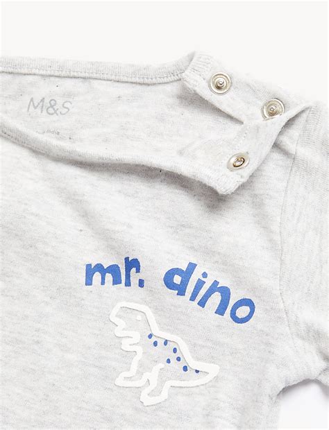 Buy Pure Cotton Dinosaur T-Shirt at Marks & Spencer