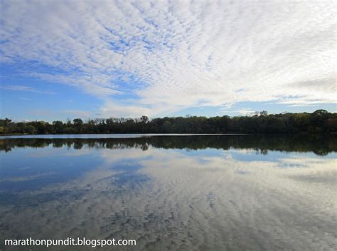 Marathon Pundit: Cirrocumulus clouds reflected on Big Bend Lake