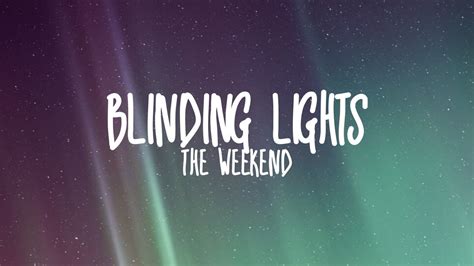 The Weeknd-Blinding Lights (Lyrics) - YouTube
