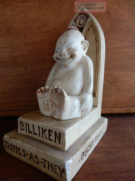 1908 Billiken On Throne Figure Good Luck Billiken Company