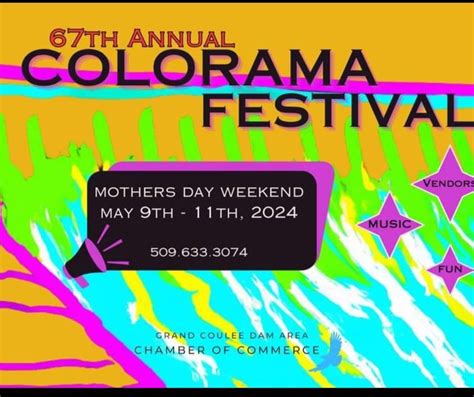 colorama, Grand Coulee, Coulee City, 10 May to 11 May | AllEvents.in