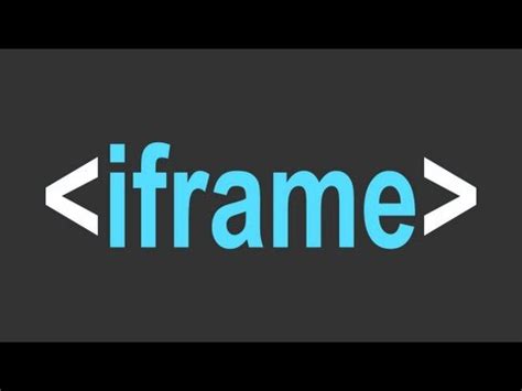 HTML iframe Tag