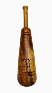Buy ISWings Tapper Design Sheesham Wooden Indian Mugdar, Clubs, Meel ...