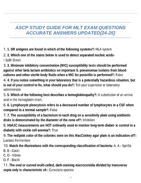 ASCP Exam Study Guide 的图像结果