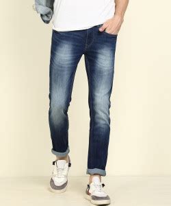 FLYING MACHINE Slim Men Blue Jeans - Buy FLYING MACHINE Slim Men Blue ...