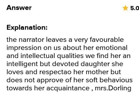 02 What impression did you form of the narrator? in 100 to 120 words ...