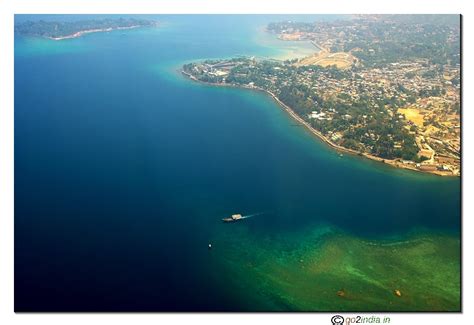 go2india.in : Andaman islands aerial view of shipping point to Havelock ...