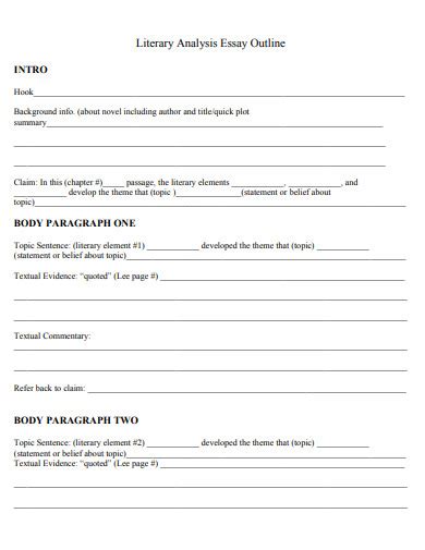 Image result for Textual Analysis Outline Example