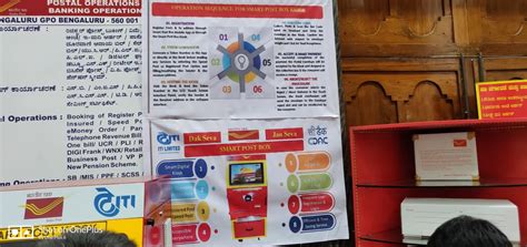 Register and speed post booking machine installed at Bengaluru GPO