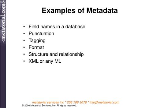 Image result for Metadata Simple Example