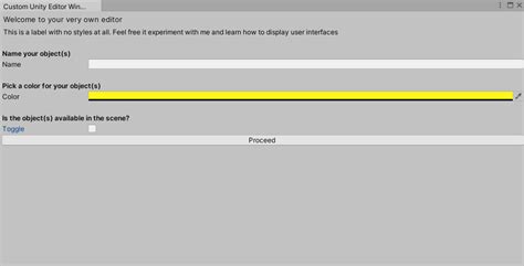 Unity Custom Editor Window 的图像结果