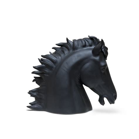 Horse Head Bisc,Matt Black