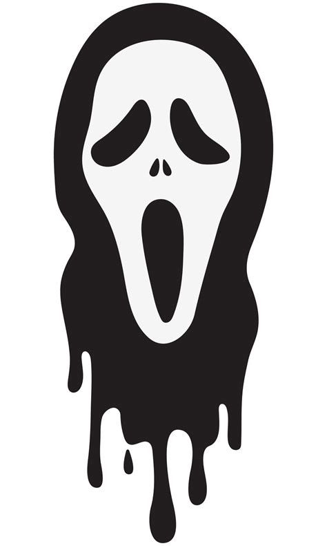Spooky scream mask on white background. 34904609 Vector Art at Vecteezy