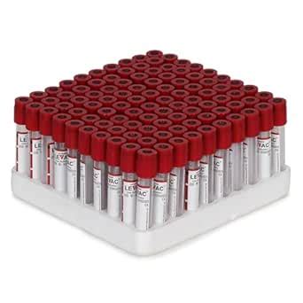 Blood Collection Tubes, Red Cap Clot Activator Vacutainer, Laboratory ...