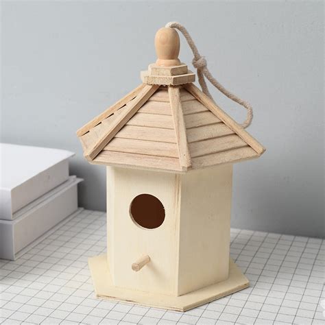 Wooden Birdhouse Bird Cage, Peony Budgerigar Breeding Box – Sociable ...
