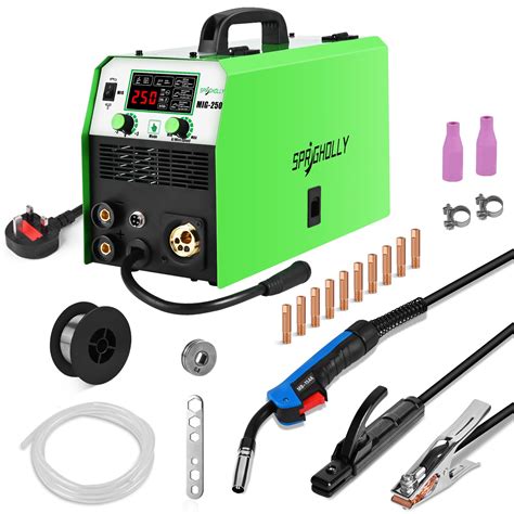 Buy SPRIGHOLLY MIG Welder Machine 250Amp LED Digital Display Synergic ...