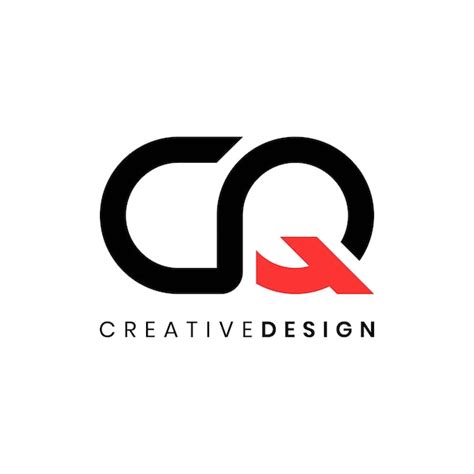 Unique modern initial cq logo design vector illustration | Premium Vector