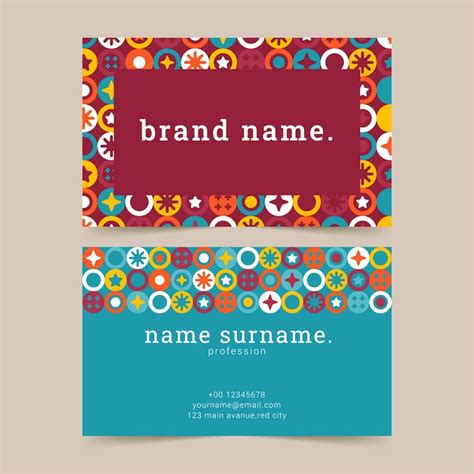 Business Card Design Vector 的图像结果