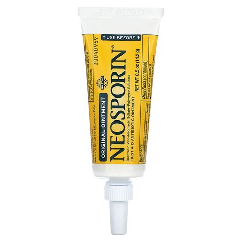 Neosporin, Ungüento antibiótico de primeros auxilios, Original`` 14,2 g (0,5 oz)
