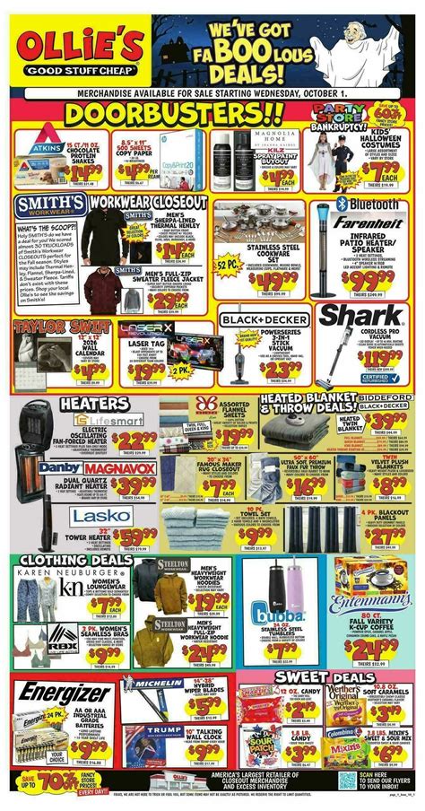 Ollie's Bargain Outlet Outlet Weekly Ad from October 1