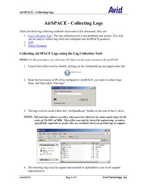 Fillable Online Collecting logs from hardware devices and application ...