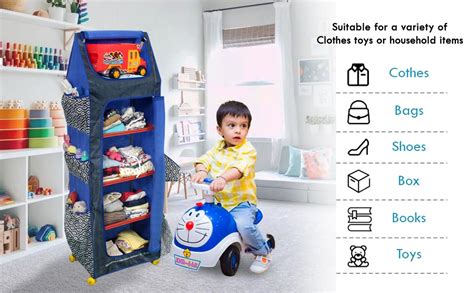 PrettyKrafts Scooby Doo Fun Closet 5 Shelves, Kids Folding Wardrobe ...