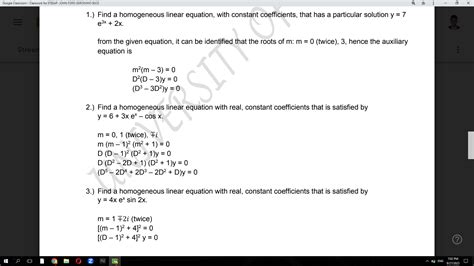 Image result for How to Find Homogeneous Equation