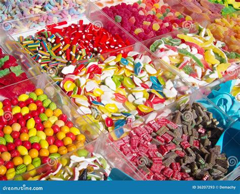 Variety of Colorful Jelly Candies Stock Image - Image of market ...