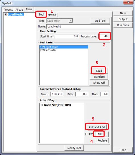 6.2. Load Tool File and Define Tool Attaching to Airbag