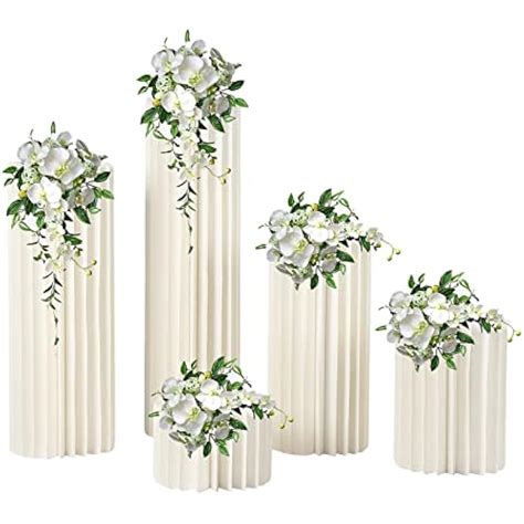 DONNGYZ Foldable Paper Columns 5 Pcs Display Pedestals, India | Ubuy