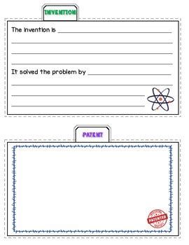 Benchmark Advance 3rd Grade Unit 5 Inventor Project (Tab-it) | TPT