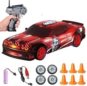 GORMERY RC Drift Car 2.4GHz 1:24 Scale 4WD Remote Control Car 15KM/H ...