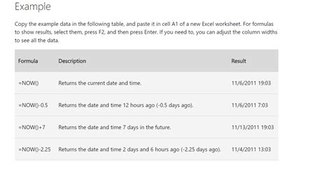 Excel Now Function Tutorial 的图像结果