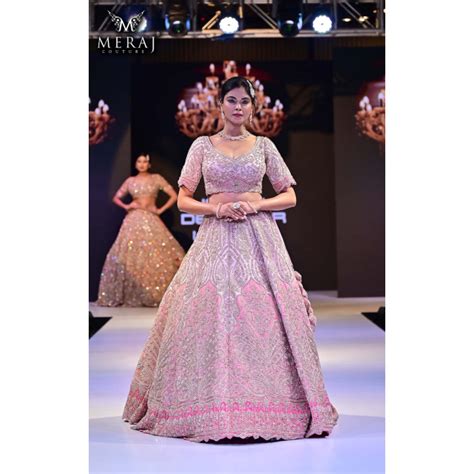 Rose Pink Raw Silk Lehenga