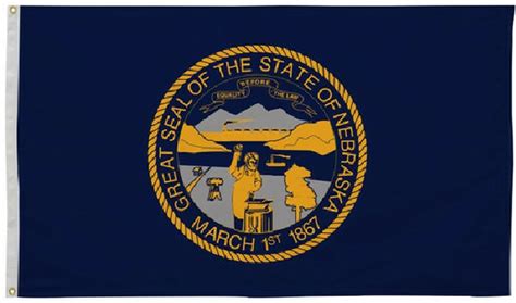 Nebraska State Flag 4' x 6' | Nebraska Flag | State of Nebraska Flag