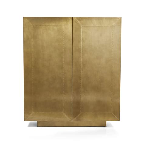 Brass Bar Cabinet - Elephanta